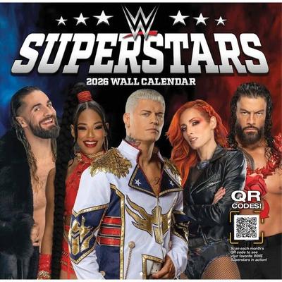 Wwe Superstars 2026 12x12 Team Wall Calendar