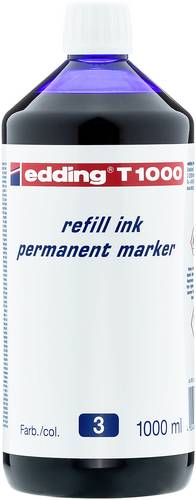 Edding Nachfülltinte Marker T1000 Blau 1l wasserfest: Ja 4-T1000003