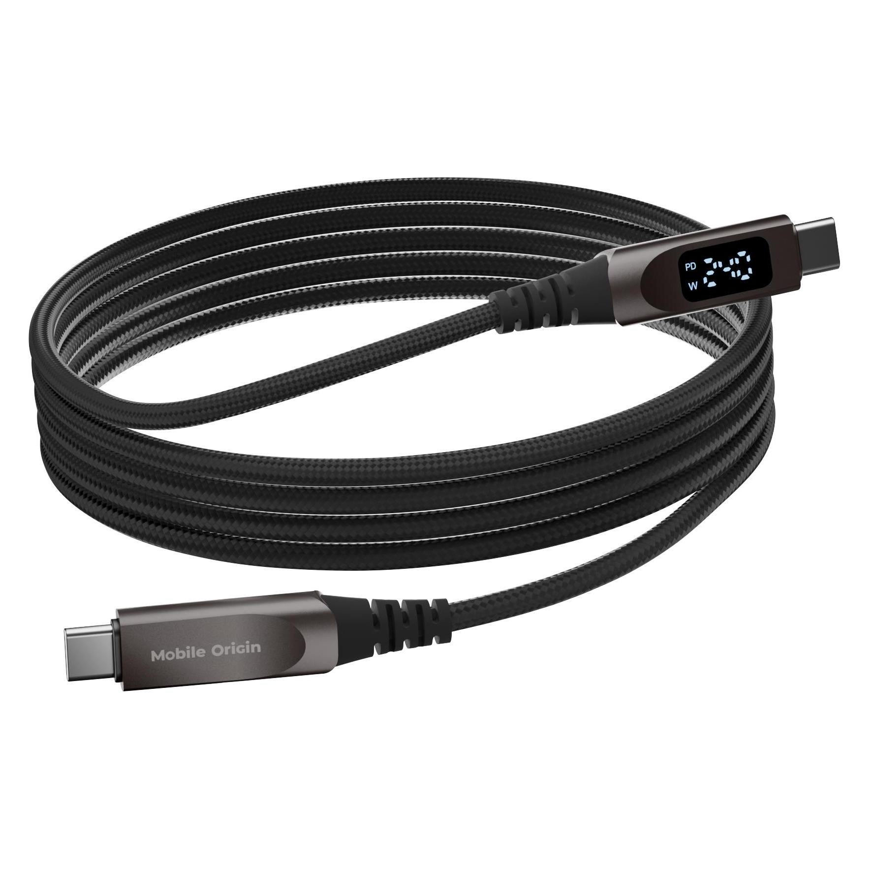Mobile Origin 240W Display Cable USB-C to USB-C 1.5m CB4 (1.50 m, 240 W) (MO-240WDC-CB4)