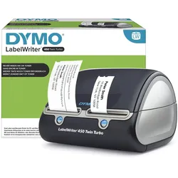 DYMO® LabelWriter 450 twin turbo, Etikettendrucker mit 2 Druckwerken für Etiketten bis 60mm Breite
