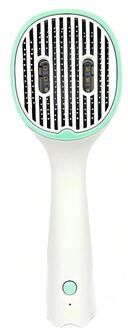 Inspired Deals Premium Rechargeable UV Sterilization Pet Brush & Self Cleaning Pet Grooming Comb light Green