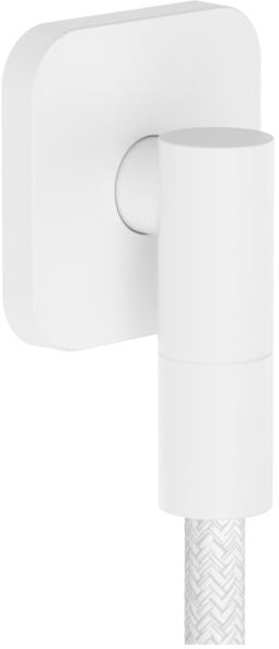 Hansgrohe FixFit Fine Q Wandanschluss 28884700 mit Rückflussverhinderer, Q, softsquare, mattweiß