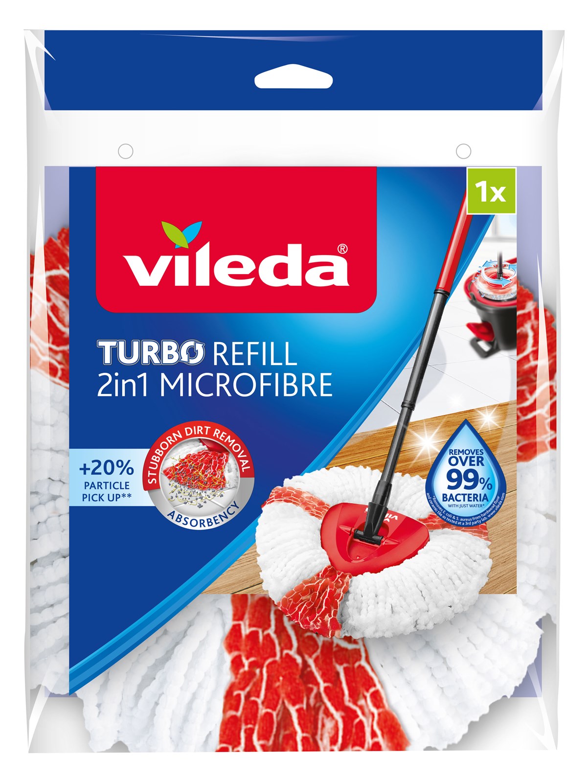 Vileda Easy Wring and Clean Turbo Extra Mop Head