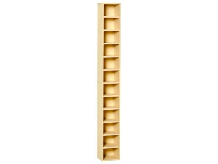 Rangements CD DVD Etagère Colonne Rangement Meuble Bois Naturel