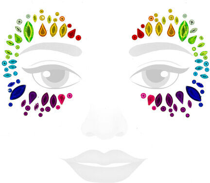 Face-Art-Tattoo "Rainbow"