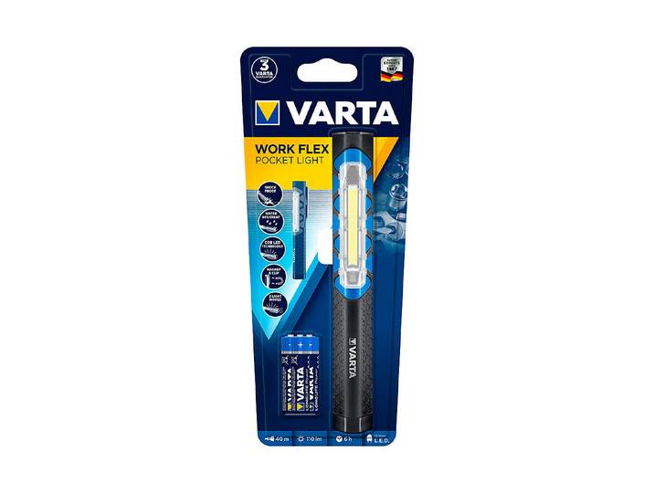 Varta Arbeitsleuchte Work Flex Pocket Light Schwarz