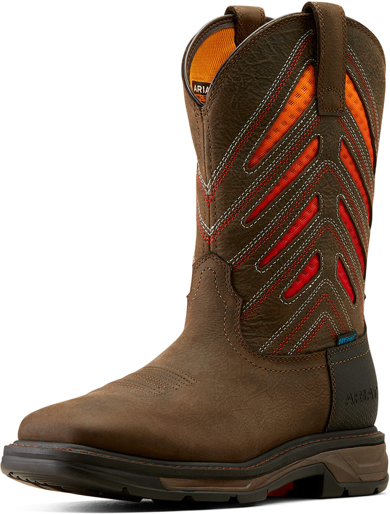 Men's WorkHog XT VentTEK Waterproof Work Boots in Iron Coffee Sunset, Size: 10 D / Medium by Ariat