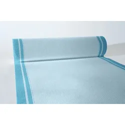 MANK Tischläufer aus Airlaid Design Brooklyn in Sky-Aqua, 40 cm x 24 m , 1 Stück - Tischtuch Tischband Tischdecke