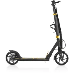 Byox Kinderroller Chic PU-Räder, LED-Licht, ABEC-7 Lager, Seitenständer, faltbar schwarz