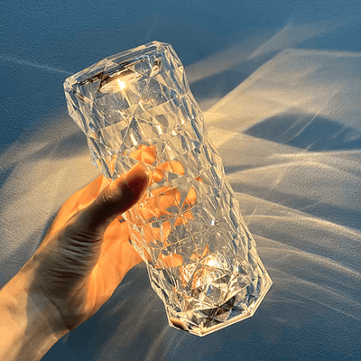 HomeDecorAndMore LLC Crystal Lights Touching Control Rose Crystal Lamp Crystal Lights Touching Control Rose Crystal Lamp