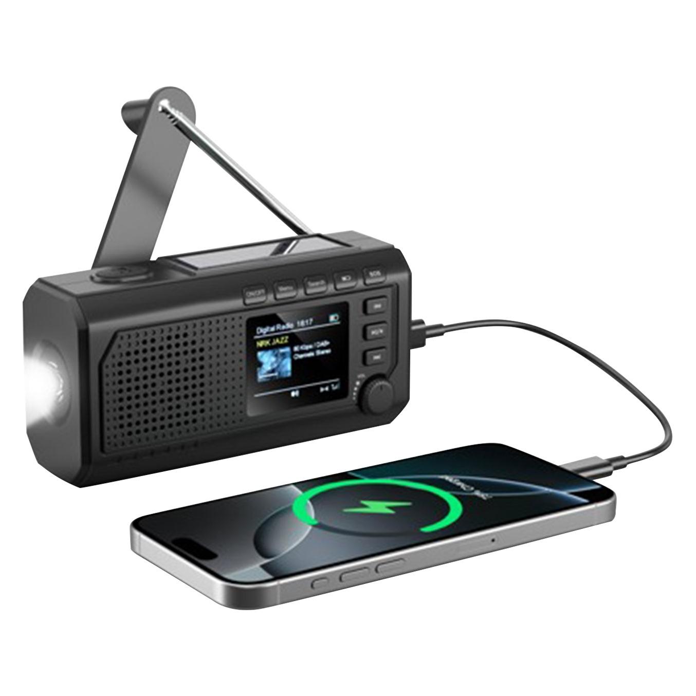Technaxx Crank Emergency Dab Radio (DAB+, FM, Bluetooth) (5506)