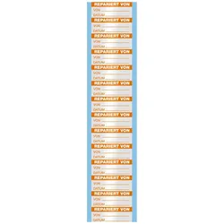 Brady, Etiketten, B-184, WOAF-31-D, Beschriftbare Etiketten zur Qualitätskontrolle, Aluminiumfolie, Orange auf