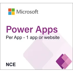 Power Apps Per App - 1 app or website (NCE)