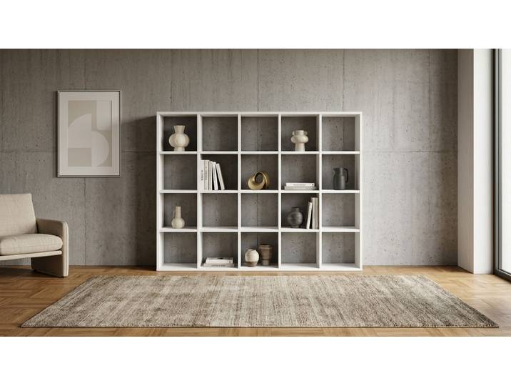 Pickawood Regal nach Maß - Weiß/Grau/Schwarz/Eiche/Buche MDF Beschichtet MDF Weiß matt