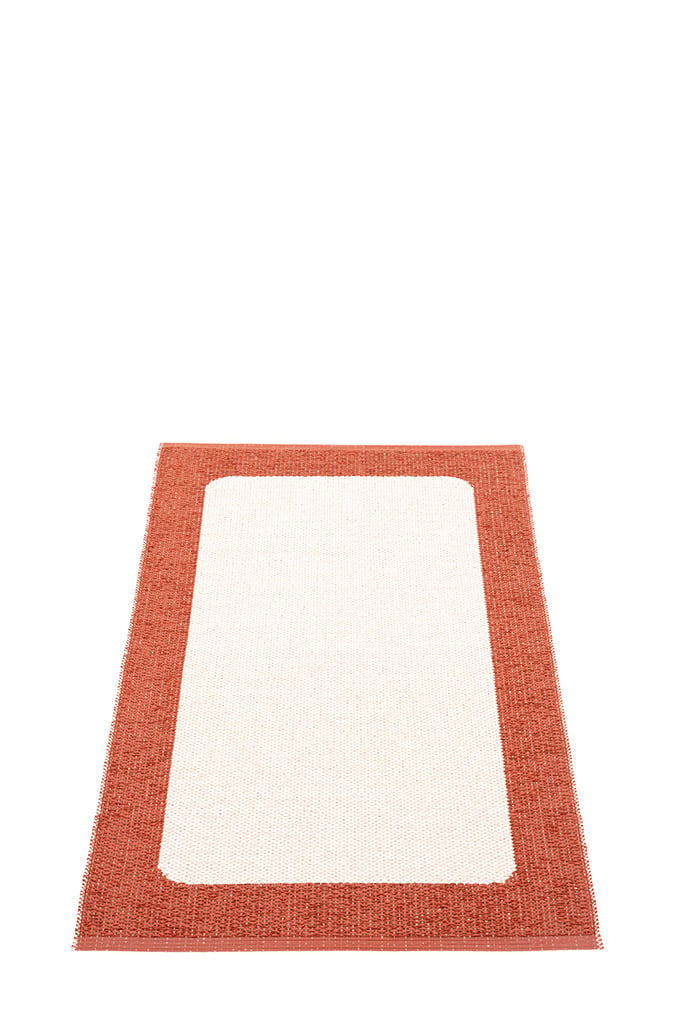 pappelina Ilda Outdoor-Teppich - brick / vanilla (70 x 120cm) 70 x 120cm IL4C712