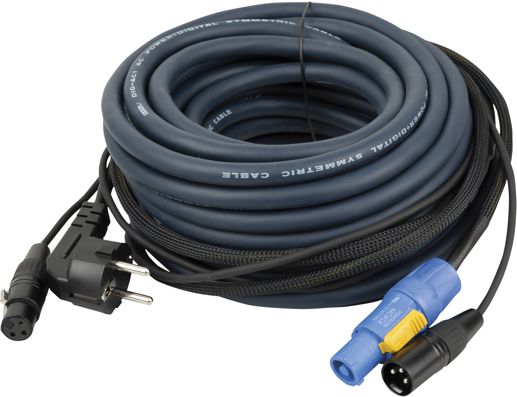 DAP Audio Fp10 - Schuko/xlr F - Powercon/xlr M - Audio / Strom 20 M