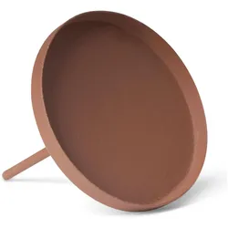 Novaliv, Kerzenständer, 8er-Set Kerzenteller flach 8cm ROST Kerzentülle Adventskerzenhalter rund für Adventskranz