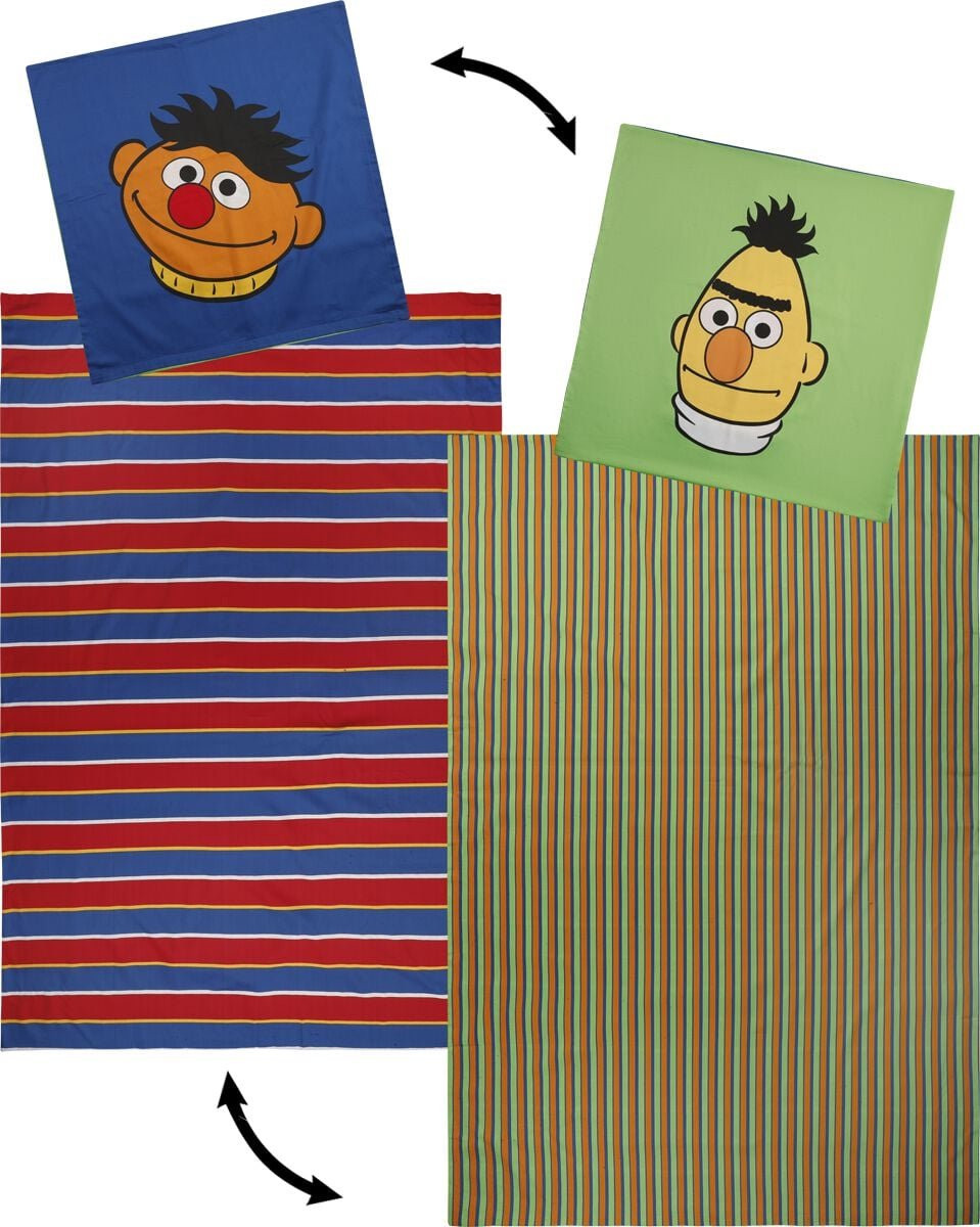 Sesame Street Bert en Ernie Unisex Beddengoed - Meerkleurig - Standard
