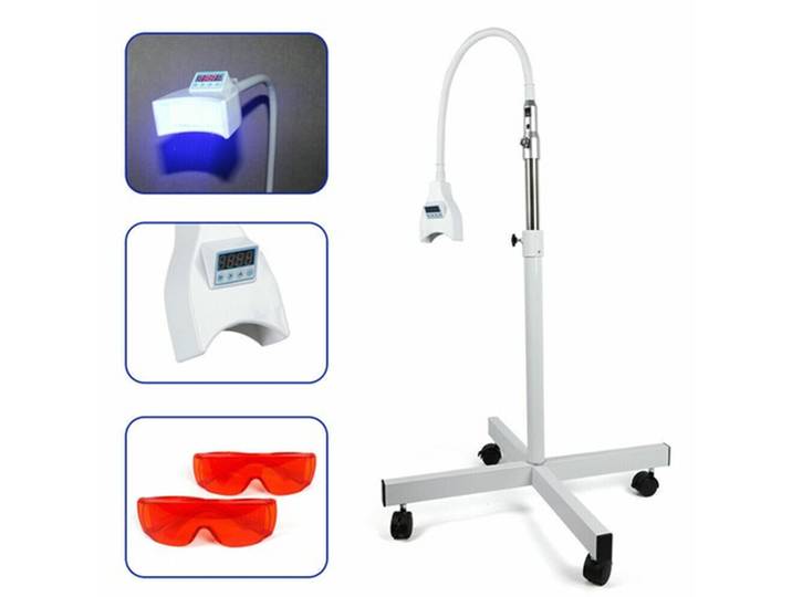 Lampe LED dentaire 21W pour blanchiment des dents, type sur pied, appareil accélérateur de blanchiment dentaire 9000MCD