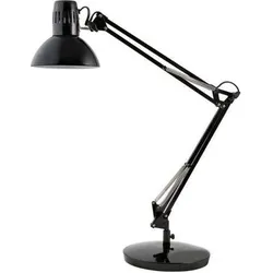 Alba, Tischlampe, Schreibtischlampe Architect Fluoreszierend Schwarz 260 x 260 x 890 mm (E27)