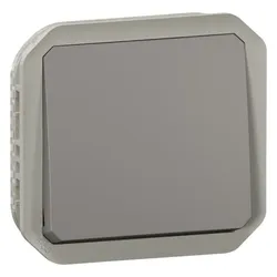 Legrand Plexo New Einsatz Taster 10 A, Steckklemmen (SL), IP 55, IK 08, grau