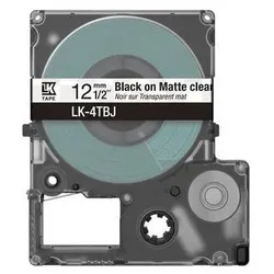 Matte Tape - Clear/Black 12mm(8m) - LK-4TBJ