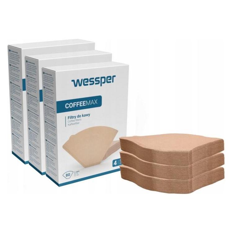 Wessper Filtry do kawy 80szt. rozmiar 4 COFFEEMAX (47435193)