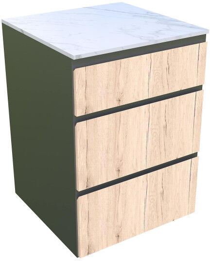 Bellano Living Element für Outdoorküchen inkl. 3 Schubladen eiche