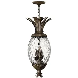 Elstead Lighting, Pendelleuchte, Plantation Hängeleuchte E14 4-fach Perle Bronze (E14)