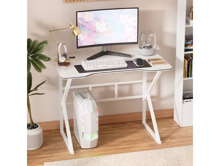 Bureau Gaming Bureau informatique gaming et étude compact pour chambre ou salon surface spacieuse et structure robuste