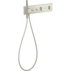 hansgrohe AXOR ShowerComposition Thermostatmodul Select, 2 Verbraucher, 470/110, 12571800, Farbe: Edelstahl-Optik