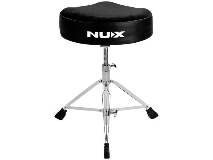 Tabouret de batterie - NUX - NDT-03 - Réglable en hauteur - Mousse profilée - Trépied double renfort