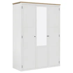 Drehtürenschrank Korsika Eichefarben/Weiß