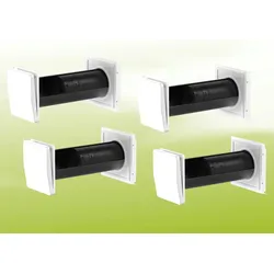 Inventer Wohnraumlüftungsset iV14 Zero ? 4er-Set ? 45 m3/h ? WRG ? dezentral ? W...