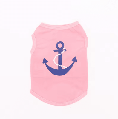 Inspire Essentials PawSecure Summer Pet Vest For Small Dogs And Cats s pink Anchor