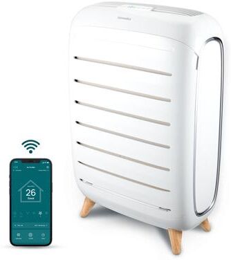 Homedics AP‑C500 Smart True HEPA Console Air Purifier   Wi‑Fi + Voice   UV‑C & Aroma Tray   White