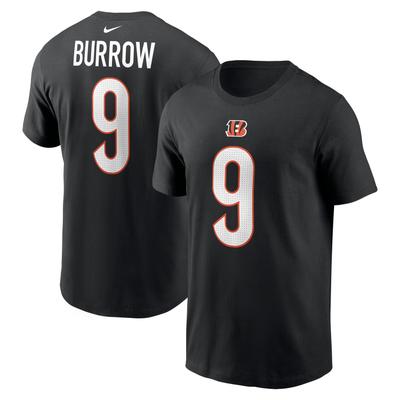 T-Shirt NIKE "Nike Shirt Cincinnati Bengals Nike Burrow 9", Damen, Gr. XL, schwarz, 100% Baumwolle, Shirts T-Shirt
