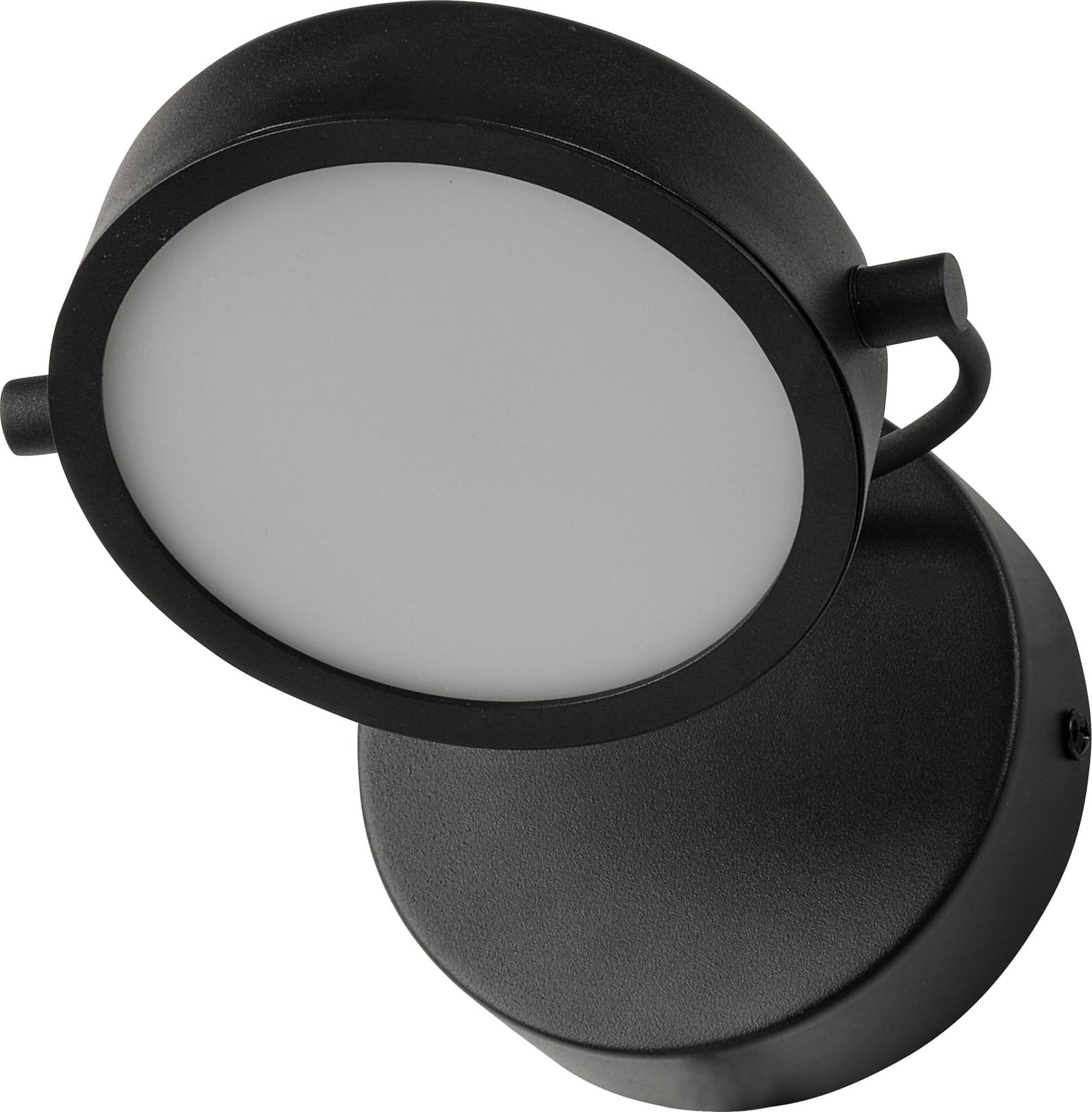 Osram Decor Puck LED wandlamp, zwart staal, 11W, 370lm, 3000K, verstelbare kop