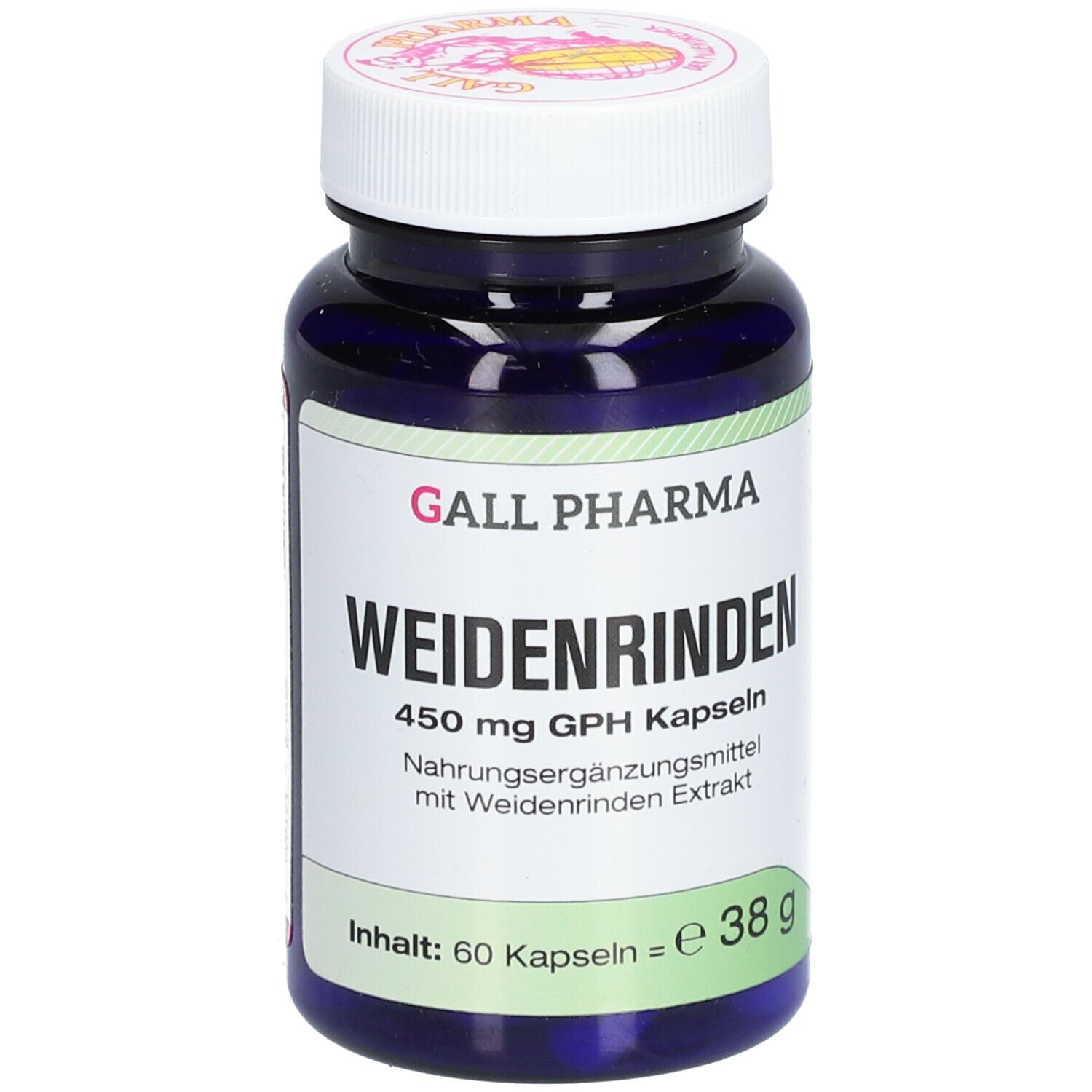Weidenrinden 450 mg GPH Kapseln 60 St