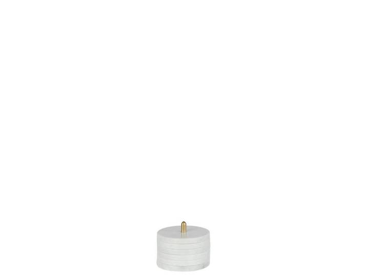 Ambia Home Untersetzer, Weiss, Stein, 10x12x10 cm, Glas, Untersetzer