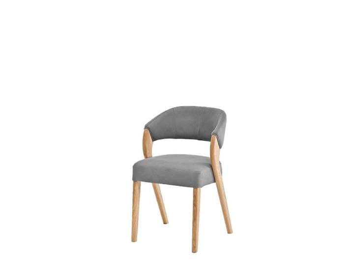 Stuhl FLAVIA Stoff hellgrau