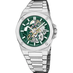 Festina Automatik Herren Automatik F22006/3 - grün,silber - 42mm
