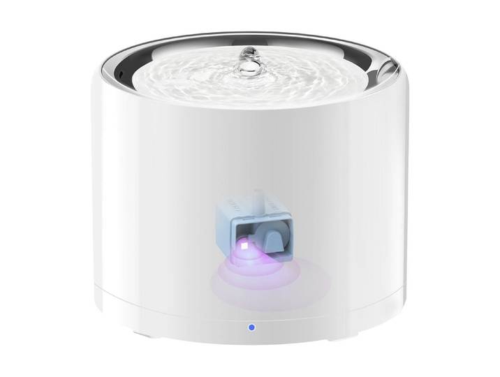 Wasserspender PETKIT 3 PRO (UVC) , weiss (weiß), Edelstahl, Haustiertränken, Wasserspender
