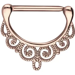 Chirurgenstahl Nippelpiercing Clicker ORIENTALISCHES DESIGN