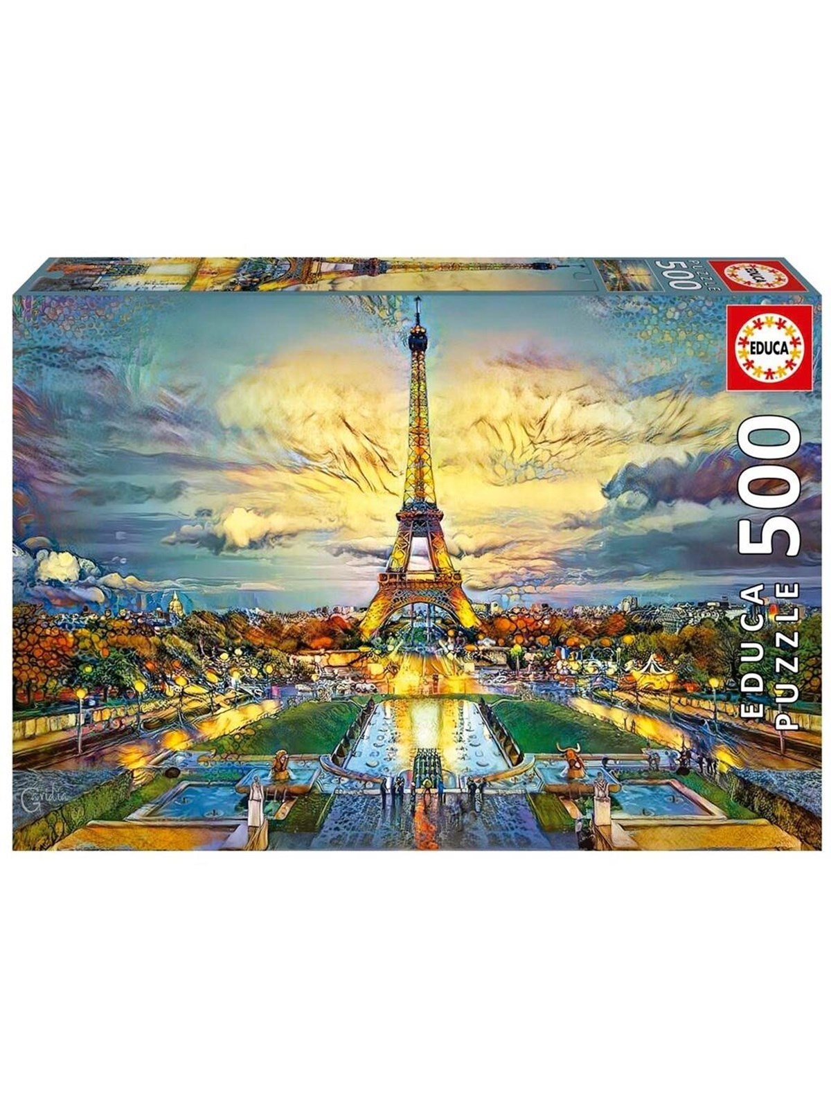 Educa 500 Eiffel Tower Holz