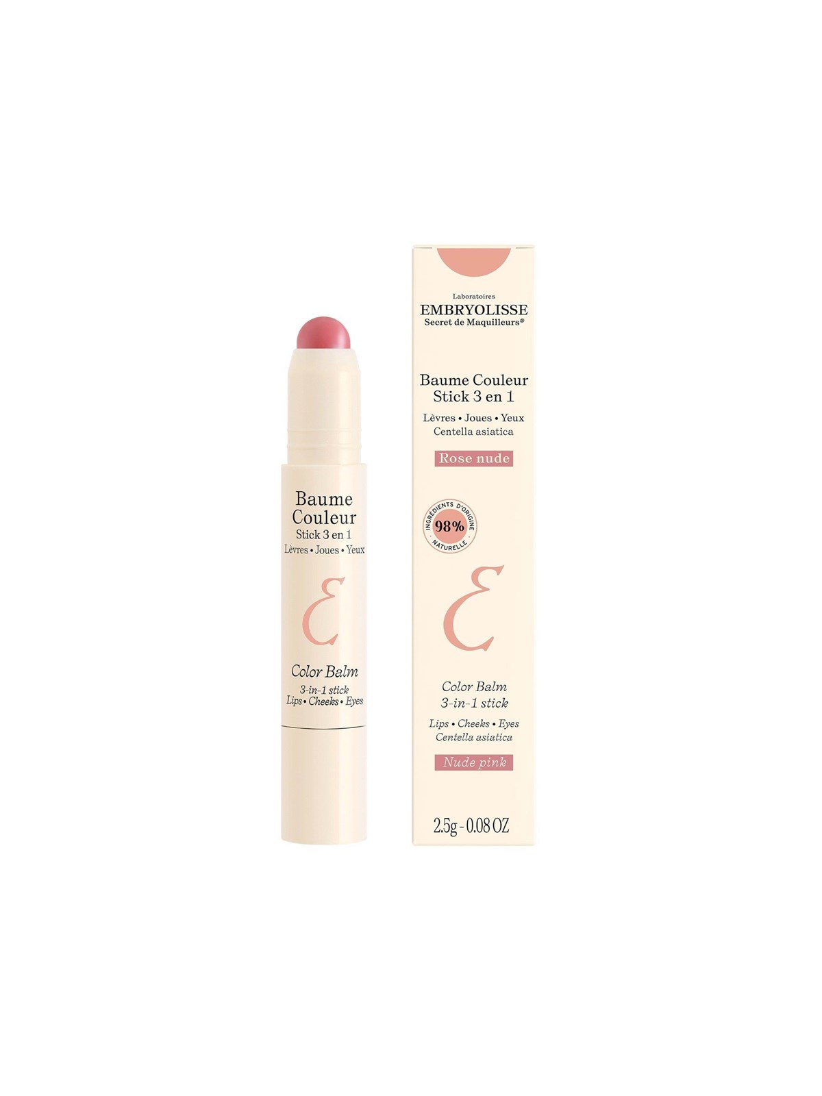 Embryolisse - Color Balm 3-In-1 Stick Nude Pink 2.5G
