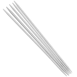 buttinette Strumpfstricknadeln, Aluminium, 15 cm