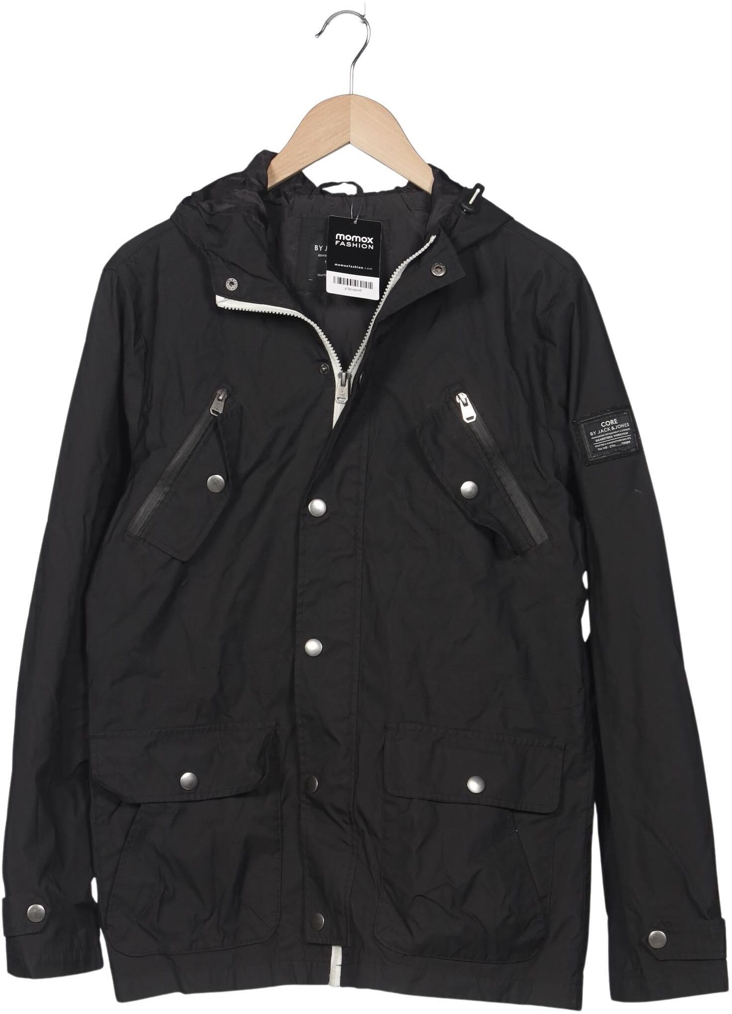 Jack & Jones Herren Jacke, Schwarz, Gr. L, Synthetik - Second Hand