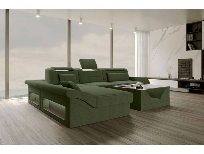Ecksofa Monza L Form Stoffsofa