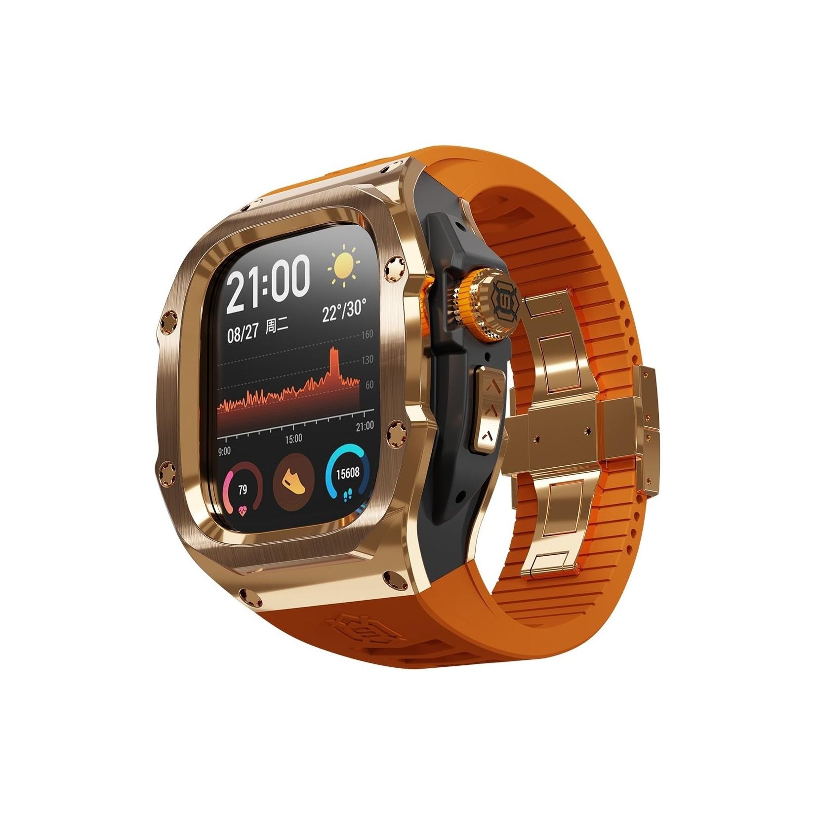 Armor Hülle mit Armband für Apple Watch Ultra 4 / 3 / 2 / 1 49mm Metall Gehäuse